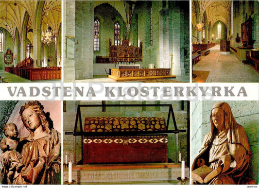 Vadstena Klosterkyrka - church - multiview - 42/31 - Sweden - used - JH Postcards