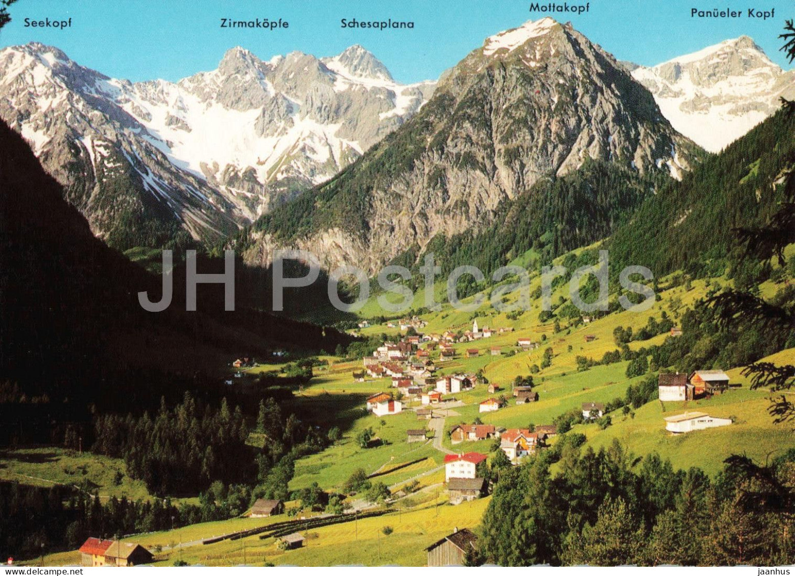 Brand 1050 m Vorarlberg - alpine village - mountain valley - 282 - Austria - unused - JH Postcards