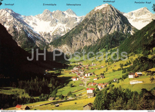Brand 1050 m Vorarlberg - alpine village - mountain valley - 282 - Austria - unused - JH Postcards
