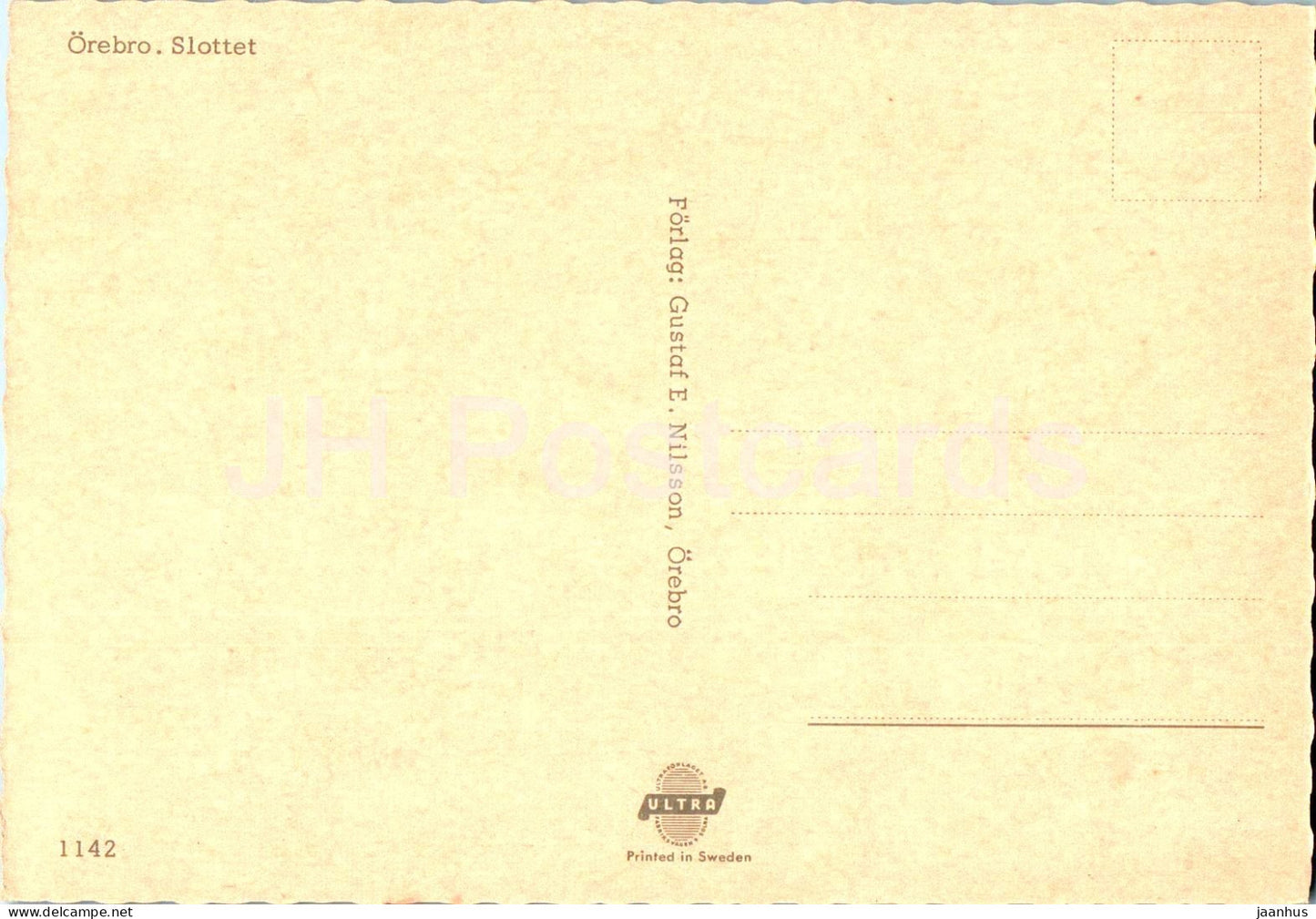 Orebro Slottet - castle - 1142 - Sweden - unused