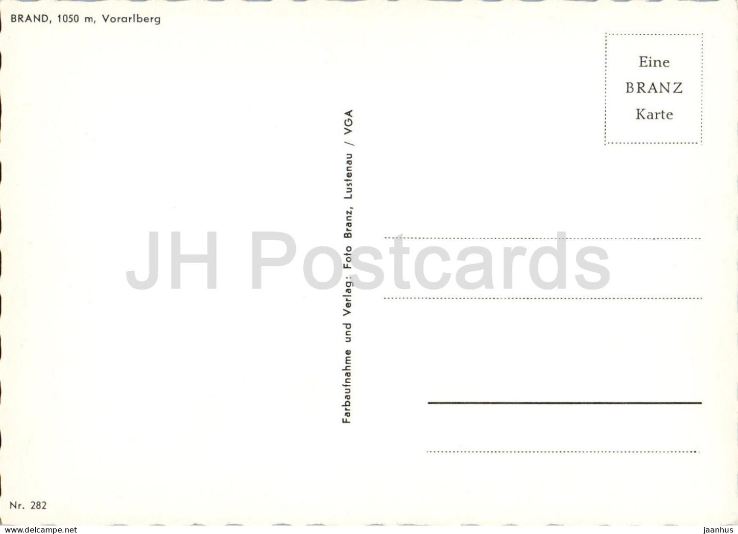 Brand 1050 m Vorarlberg - alpine village - mountain valley - 282 - Austria - unused