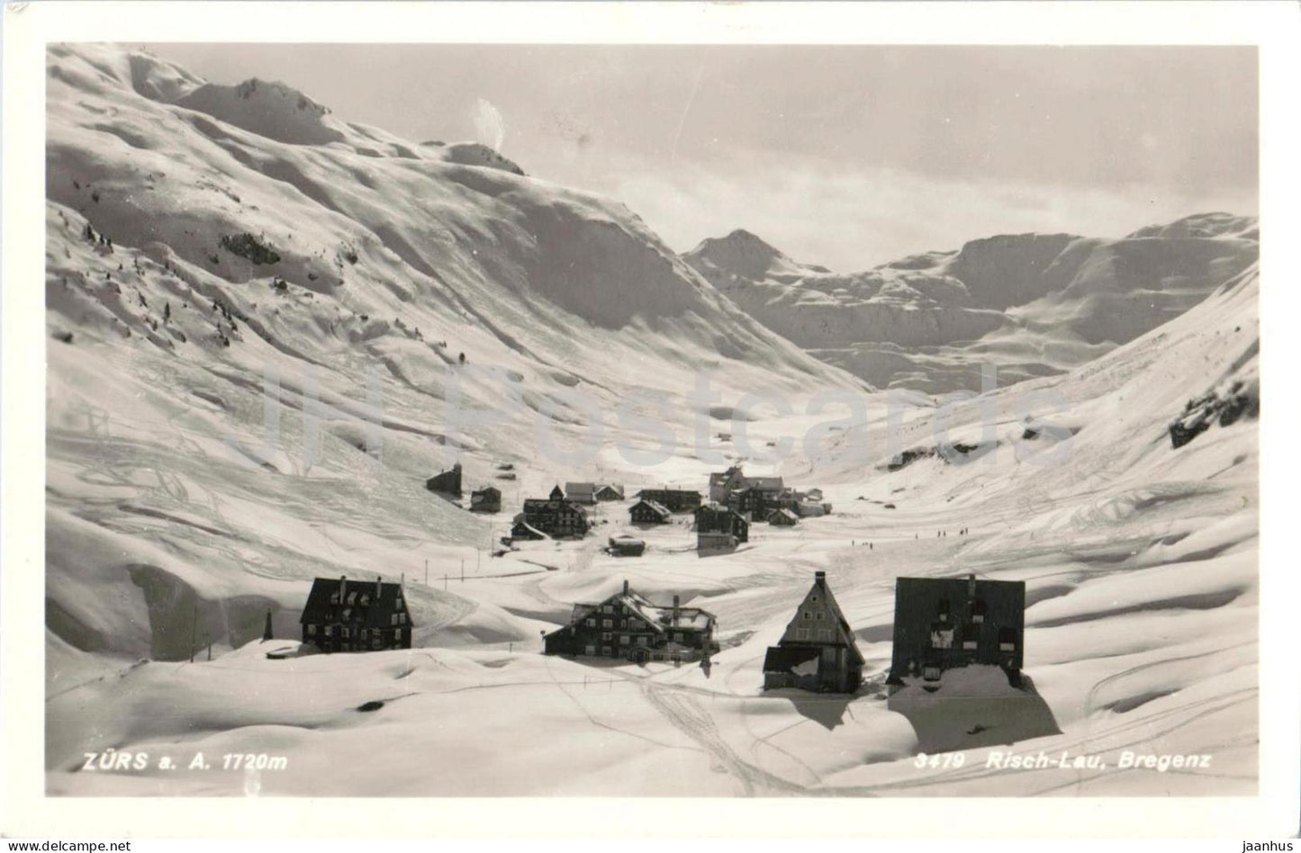 Zurs a. A. 1720 m - Nr. 3479 - old postcard - Austria - unused - JH Postcards