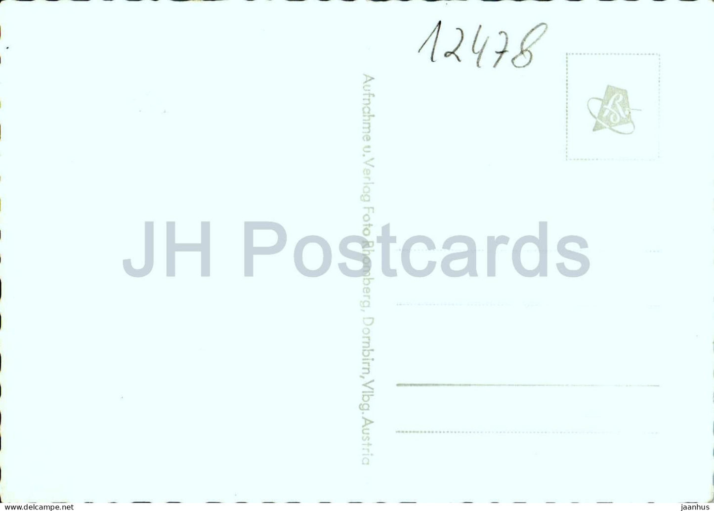 Burserberg bei Bludenz - Vlbg. - Vorarlberg - Dorfpanorama - Berge - 4847 - alte Postkarte - Österreich - unbenutzt