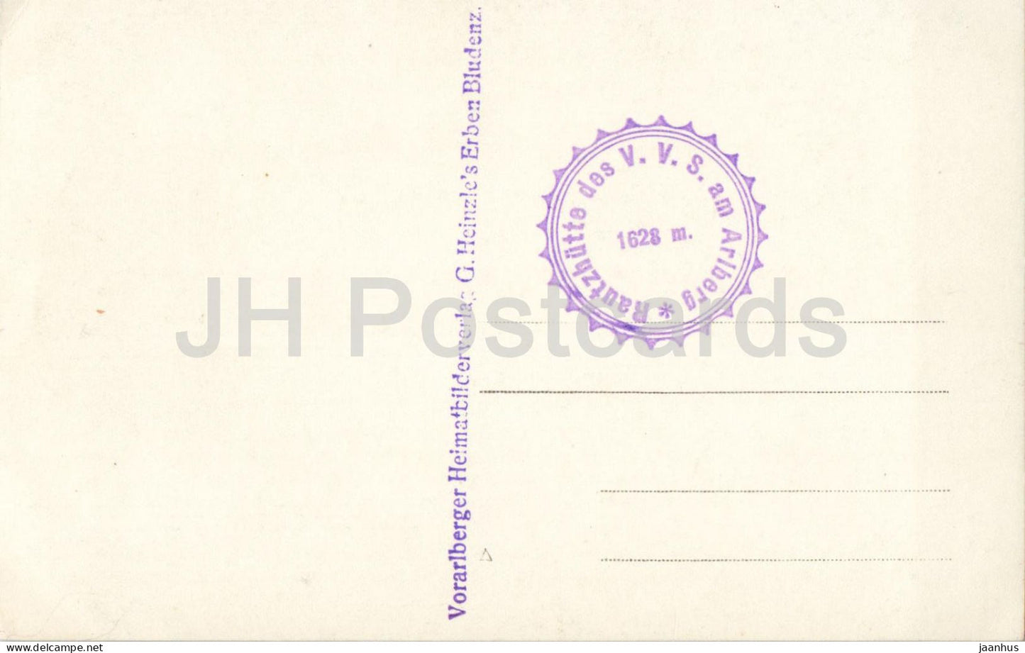 Arlberg Passhohe - Arlberg Pass - Mountain road - Alps - Nr. 535 - old postcard - Austria - unused