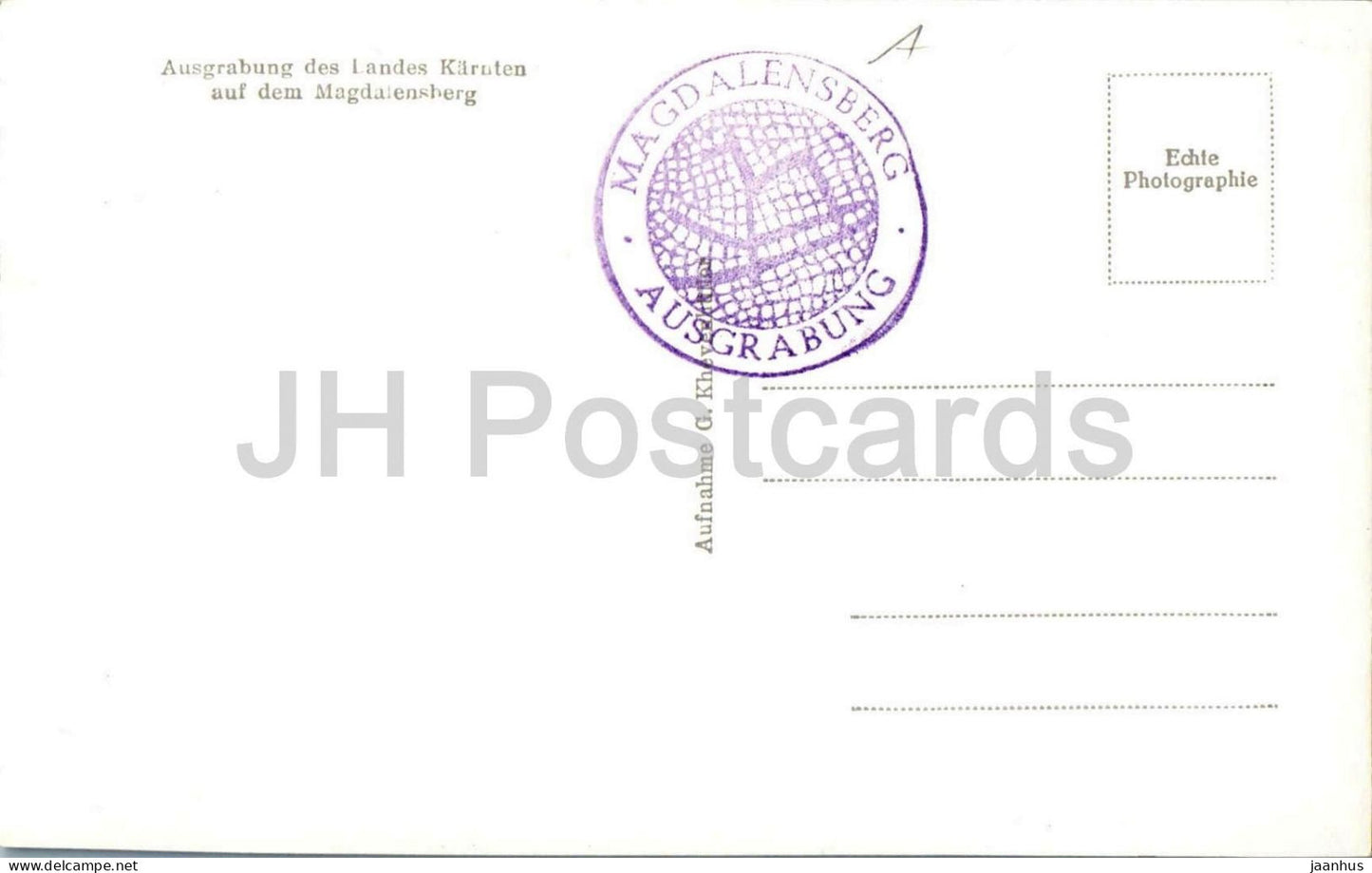 Ausgrabung des Landes Karnten auf dem Magdalensberg - Grabstein - tombstone - ancient world - 2261 - Austria - unused