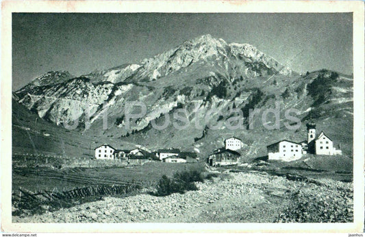 Stuben am Arlberg 1409 m - Trittkopf - Flexenstrasse - z Post - Panorama - old postcard - Austria - unused - JH Postcards