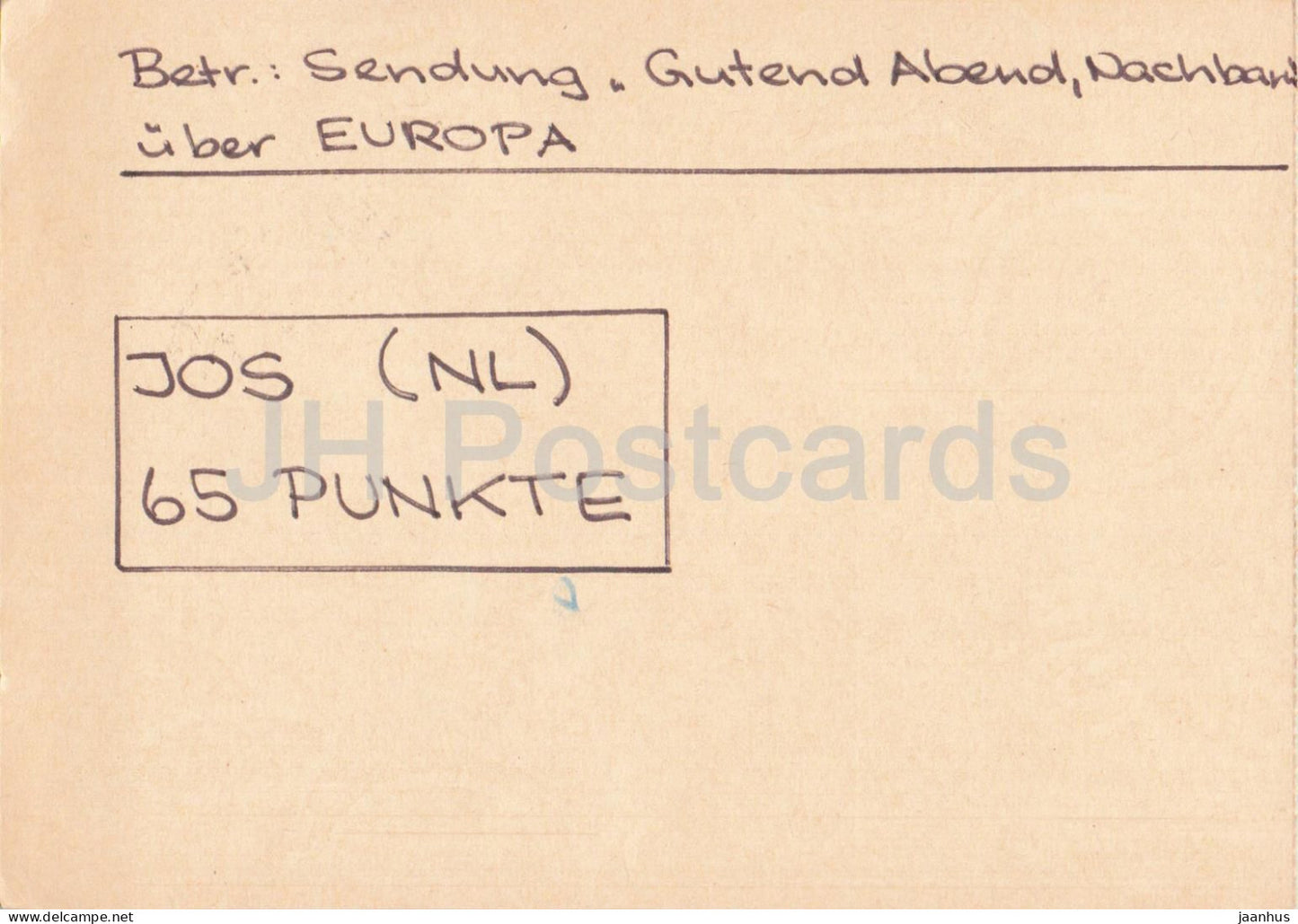 Guten Abend Nachbarn - Hessischer Rundfunk - postal stationery - 29 - 1972 - Switzerland - used