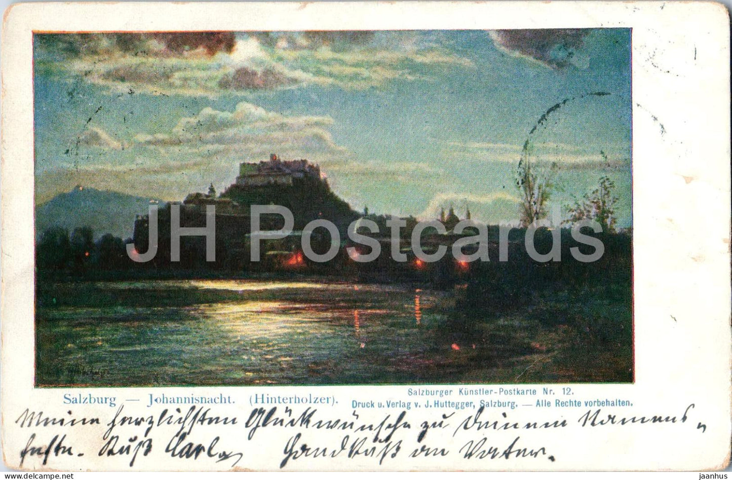 Salzburg - Johannisnacht - Hinterholzer - Nr. 12 - old postcard - 1900s - Austria - used - JH Postcards