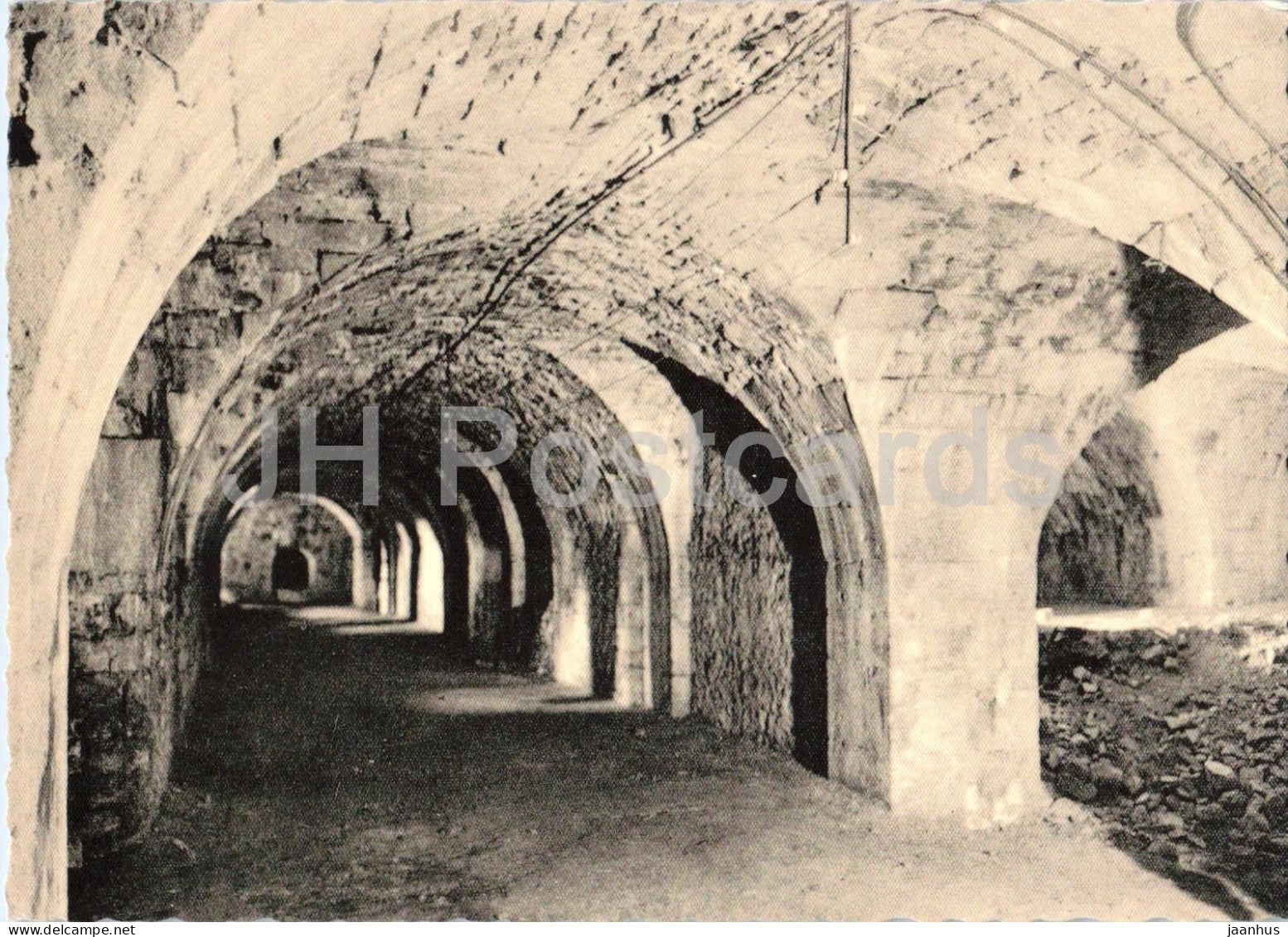 Abbaye N.-D. D'Orval - Les souterrains - The underground cellars - crypt - abbey - old postcard - Belgium - unused - JH Postcards