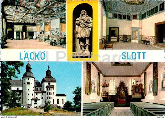 Lacko Slott - Riddarsalen - Fredssalen - Slottskyrkan - Hall of Knights - castle - multiview - 9247 - Sweden - unused - JH Postcards