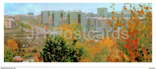 Bratsk - Residential area - 1 - 1981 - Russia USSR - unused - JH Postcards