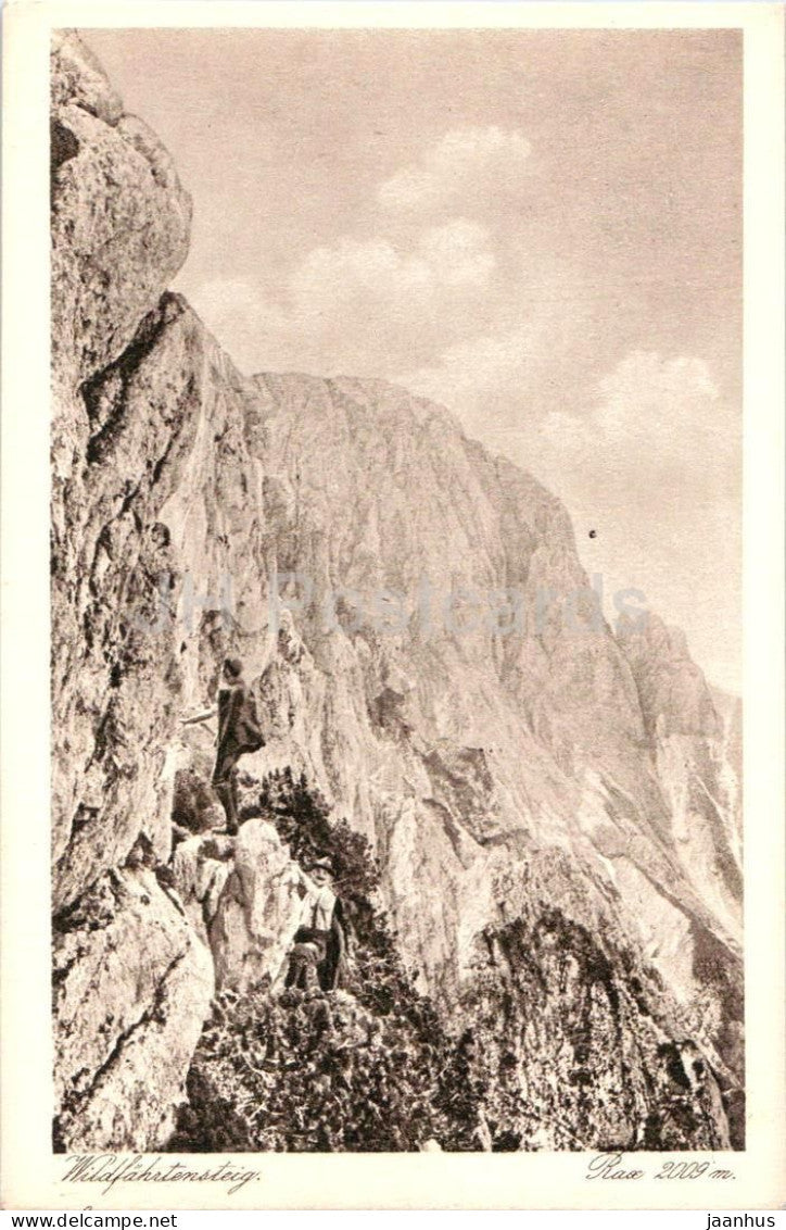 Rax 2009 m - Wildfahrtensteig - 6171 - old postcard - 1922 - Austria - unused - JH Postcards