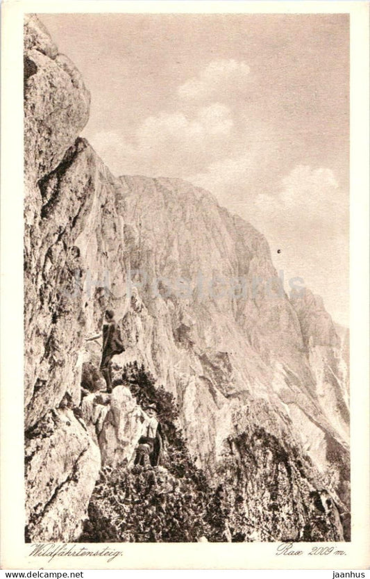 Rax 2009 m - Wildfahrtensteig - 6171 - old postcard - 1922 - Austria - unused - JH Postcards