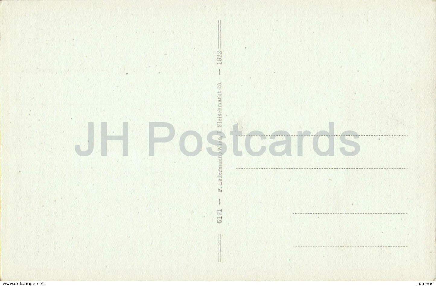 Rax 2009 m - Wildfahrtensteig - 6171 - carte postale ancienne - 1922 - Autriche - inutilisée 