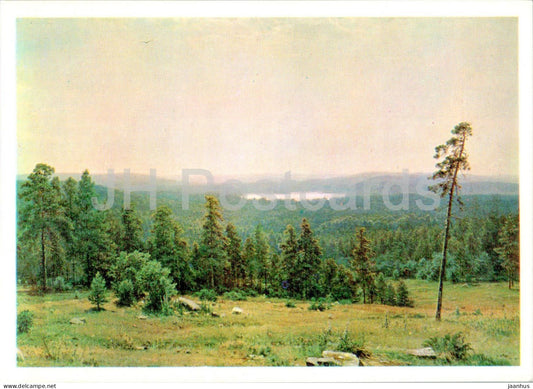 painting by I. Shishkin - Forest distances - Russian art - 1974 - Russia USSR - unused - JH Postcards