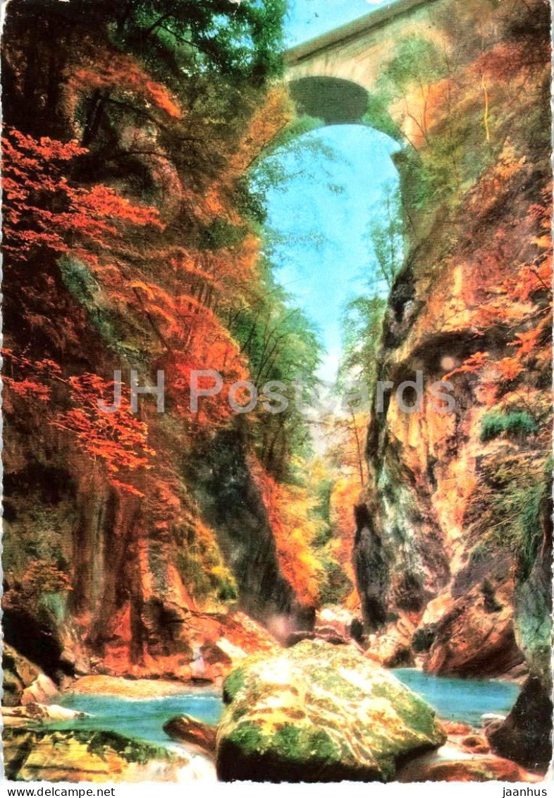 Le Pont Saint-Bruno - dominant les Gorges du Guiers Mort - bridge - gorge - 20006 - France - unused - JH Postcards