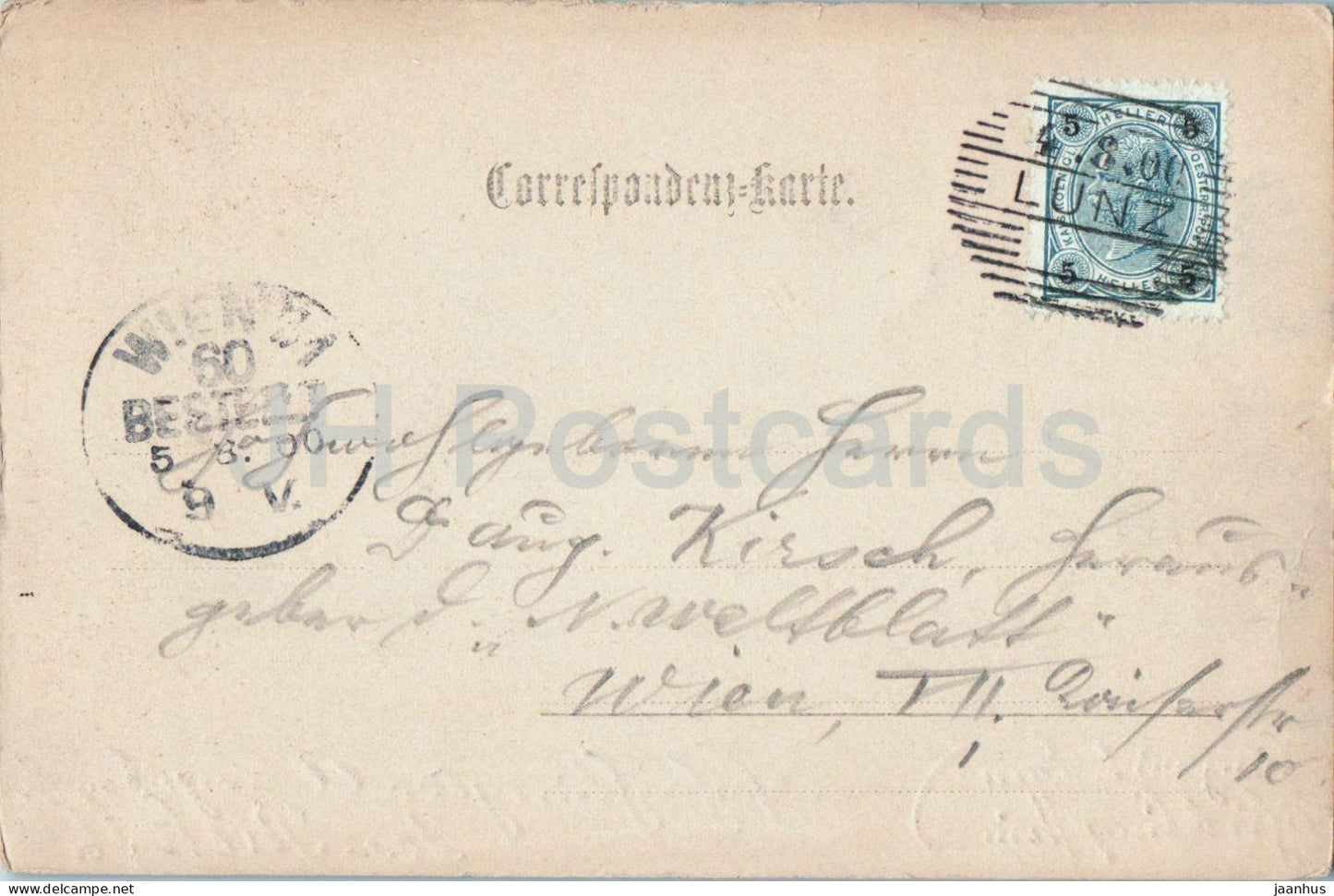 Lunz am See - panorama - ville - paysage - carte postale ancienne - 1900 - Autriche - d'occasion 