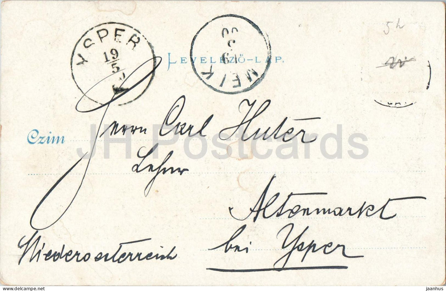Budapest - Muzeum korut - Museumring - Musée national hongrois - carte postale ancienne - Hongrie - utilisée 