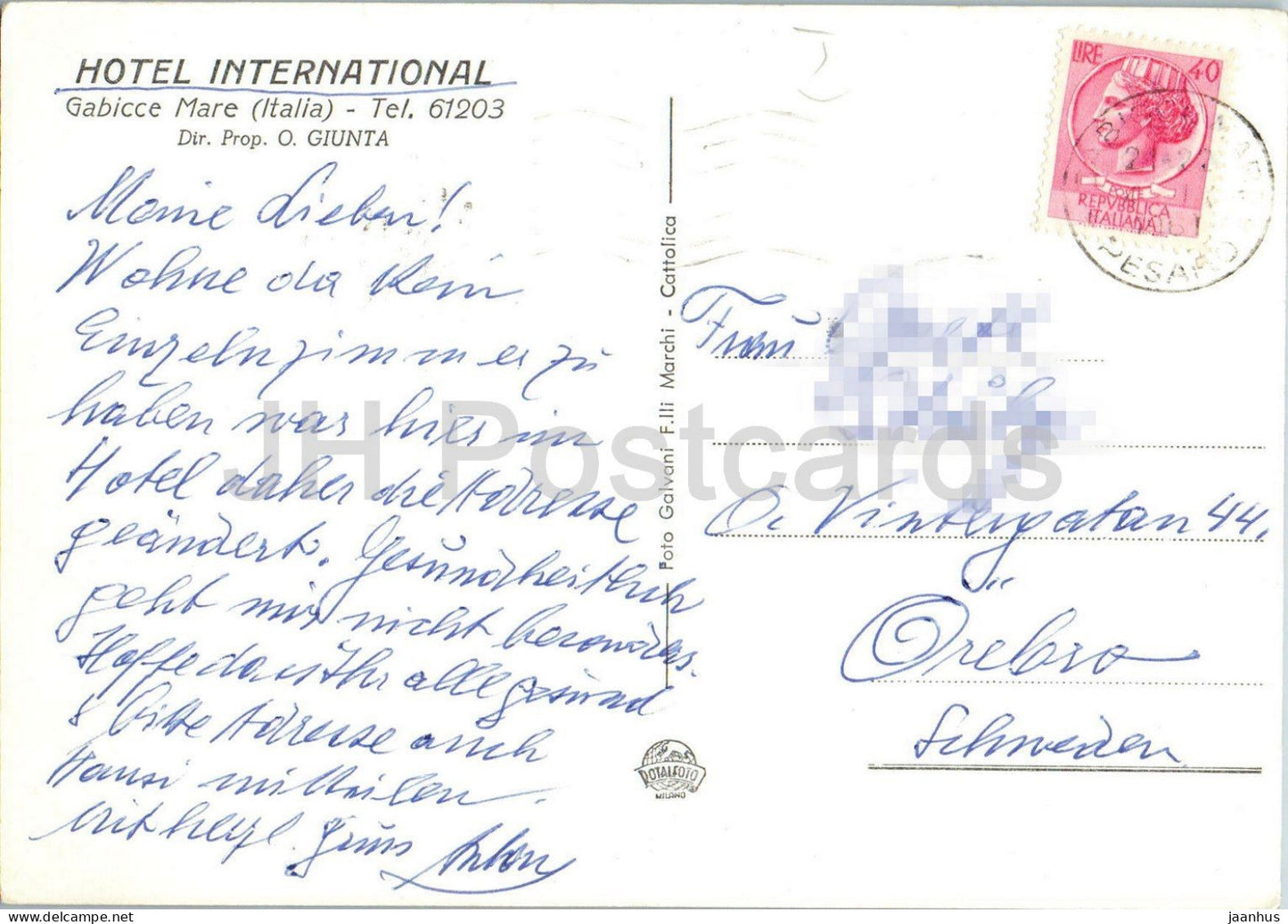 Gabicce Mare - Hotel International - resort - beach - interior - multiview - 1960s - Italy - used