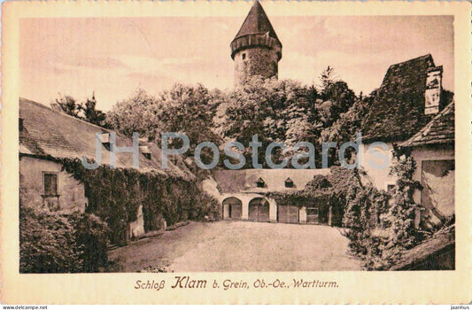 Schloss Klam b. Grein - Ob.-Oe. - Wartturm - Castle - Watchtower - 19713 - old postcard - 1916 - Austria - used - JH Postcards