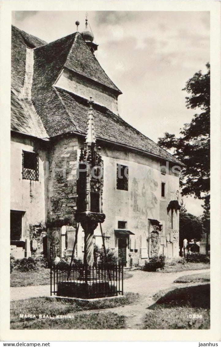 Maria Saal - Karnten - Domplatz gotische Lichtsaule - 10336 - old postcard - Austria - unused - JH Postcards