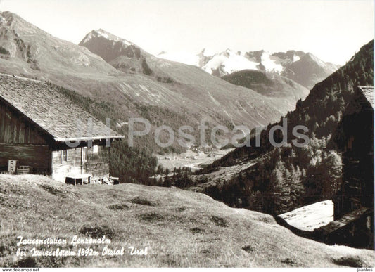 Jausenstation Lenzenalm bei Zwieselstein 1892 m - Otztal - Tirol - alpine hut - old postcard - Austria - unused - JH Postcards