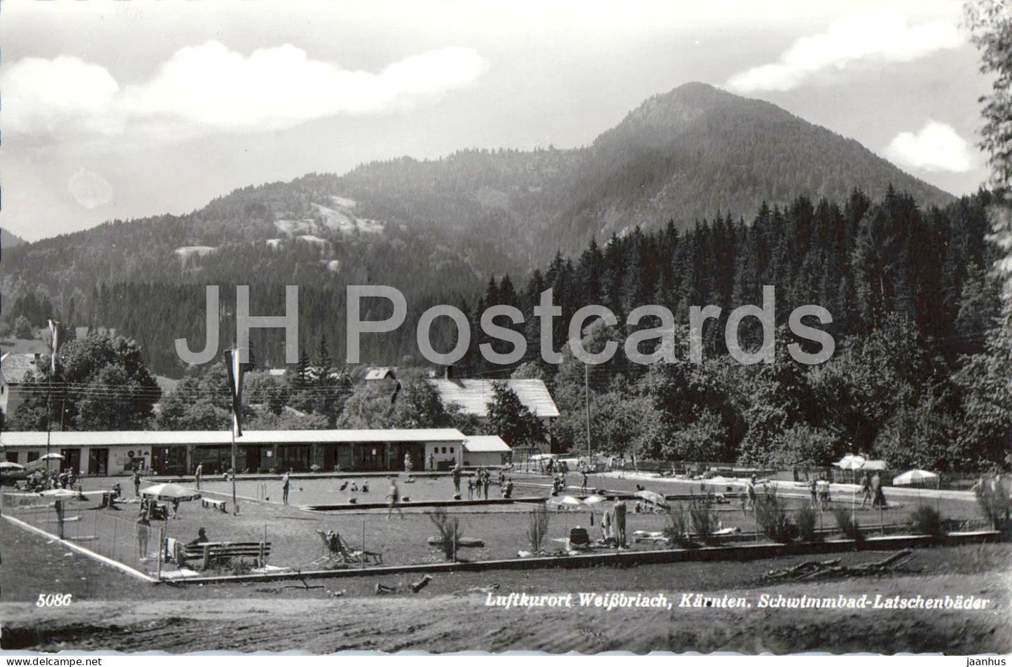 Luftkurort Weissbriach - Karnten - Schwimmbad Latschenbader - swimming pool - 5086 - 1964 - Austria - used - JH Postcards