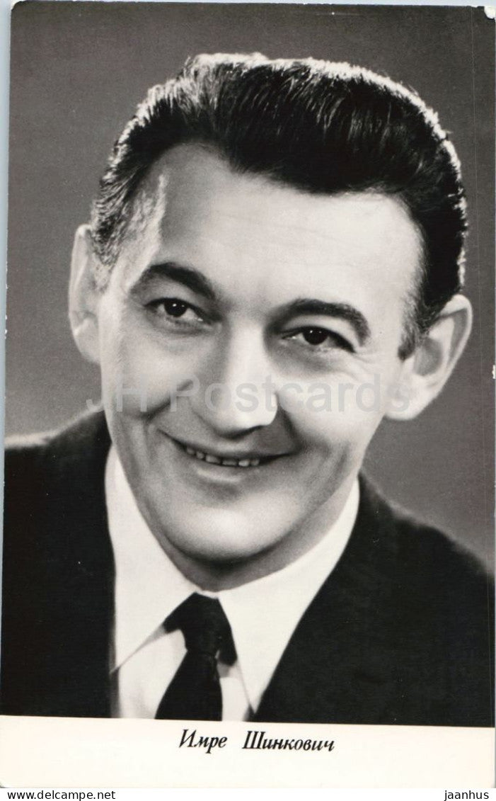 Imre Sinkovits - Hungarian actor portrait - A - 10627 - cinema - 1960s - Russia - USSR - unused - JH Postcards
