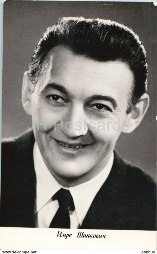 Imre Sinkovits - Hungarian actor portrait - A - 10627 - cinema - 1960s - Russia - USSR - unused - JH Postcards