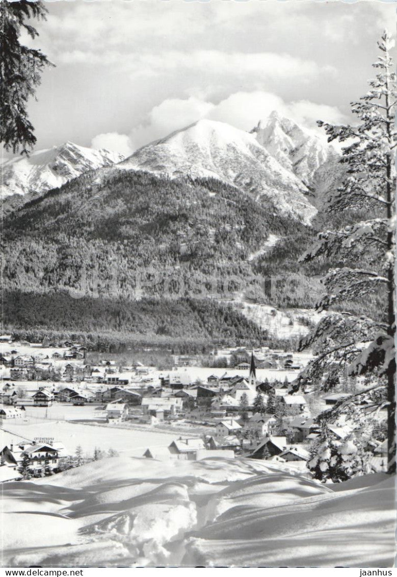 Seefeld in Tirol 1200 m - Seefelder Spitze 2222 m - Harmele Kopf - Reitherspitze - 1966 - Austria - used - JH Postcards