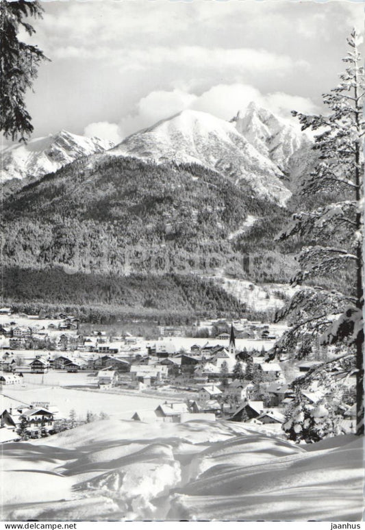 Seefeld in Tirol 1200 m - Seefelder Spitze 2222 m - Harmele Kopf - Reitherspitze - 1966 - Austria - used - JH Postcards