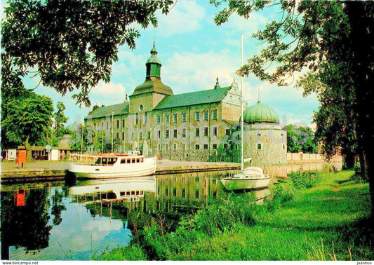Vadstena slott - boat - castle - 9/6 - Sweden - unused - JH Postcards