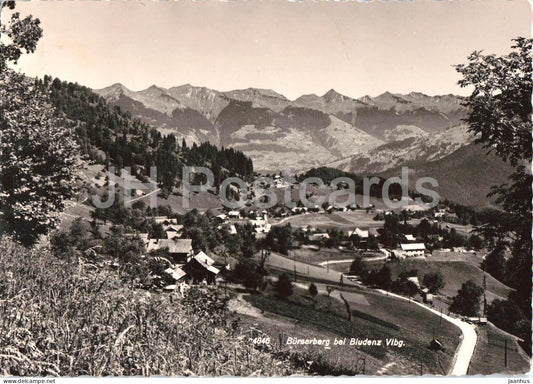 Burserberg bei Bludenz - mountains - valley - old postcard - 4846 - Austria - used - JH Postcards