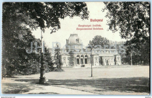 Budapest - Margitszigeti furdohaz - Margaret Island Bathhouse - old postcard - 1911 - Hungary - used - JH Postcards