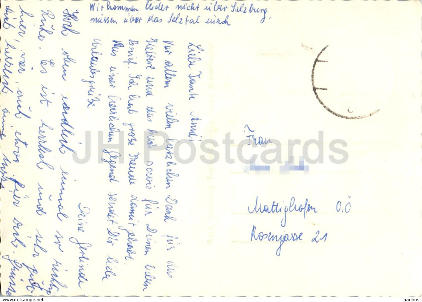 Burserberg bei Bludenz - Berge - Tal - alte Postkarte - 4846 - Österreich - gebraucht