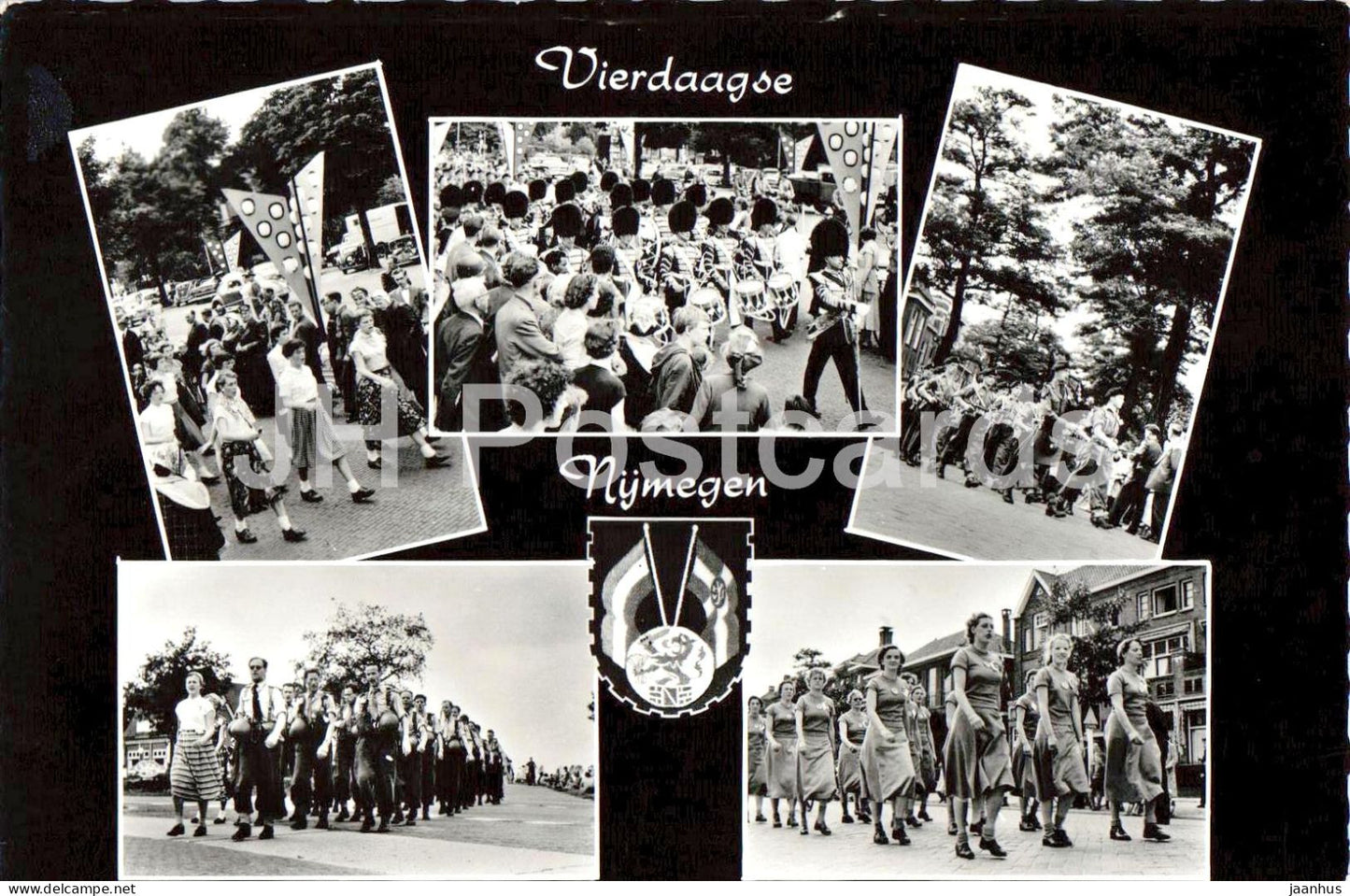 Vierdaagse Nijmegen - Four Days Marches Nijmegen - marching event - parade - old postcard - 1958 - Netherlands - used - JH Postcards