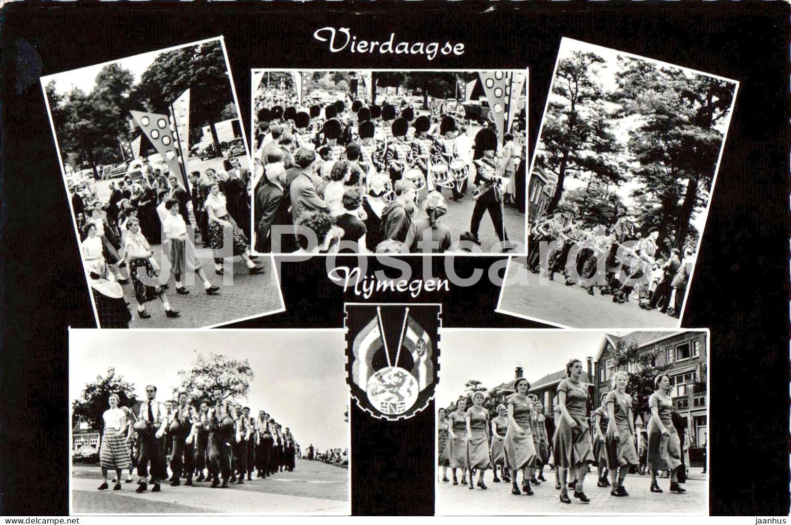 Vierdaagse Nijmegen - Four Days Marches Nijmegen - marching event - parade - old postcard - 1958 - Netherlands - used - JH Postcards