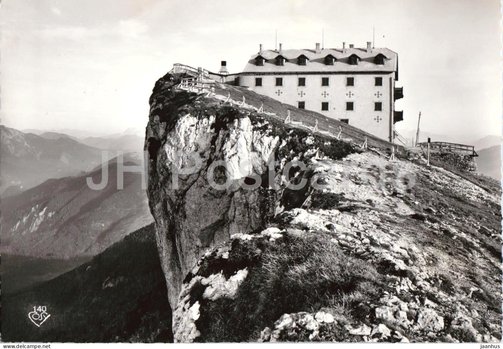 Schafberg bei St. Wolfgang - mountain - panorama - alpine peak - 140 - old postcard - Austria - unused - JH Postcards