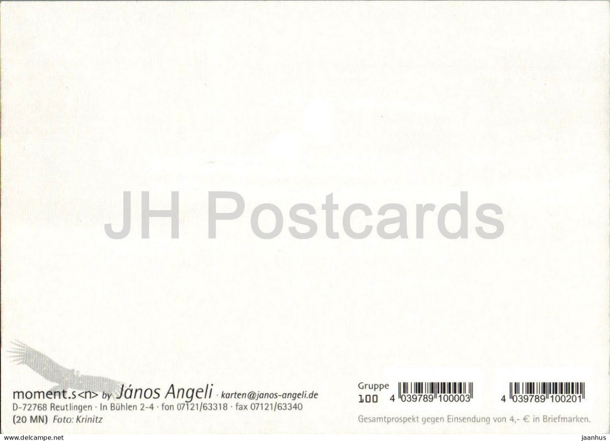 poppy field with farmhouse - photo greeting card with saying - 2000s - Germany - unused