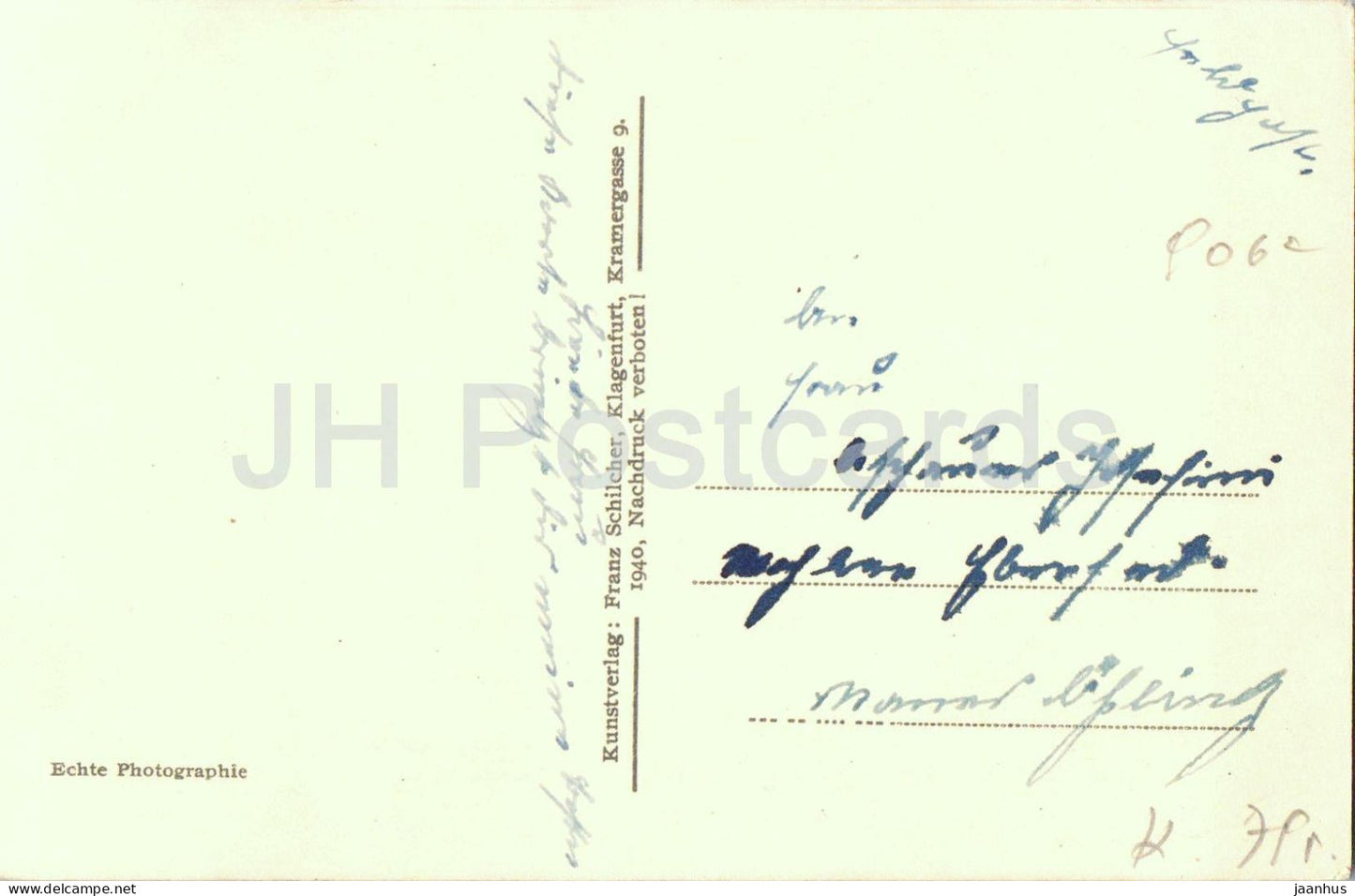 Maria Saal in Karnten - panoramic view - church - fields and trees - 2680 - old postcard - 1940 - Austria - used