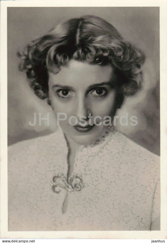 Natalia Dudinskaya - Russian ballerina portrait - ballet - 1955 - Russia - USSR - unused - JH Postcards