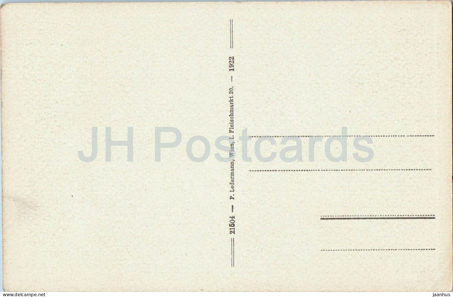 Rax 2009 m - Halterhutten auf der Siebenbrunnwiese - 21504 - carte postale ancienne - 1922 - Autriche - inutilisé 