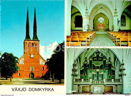 Vaxjo Domkyrka - cathedral - multiview - 2 - 1091 - Sweden - unused - JH Postcards