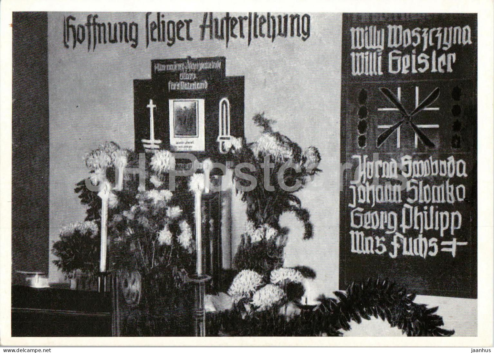 Gleiwitz OS - Gefallenkapelle Christus Konig Kirche church Gliwice Schlesien - Silesia - old postcard - Poland - unused - JH Postcards