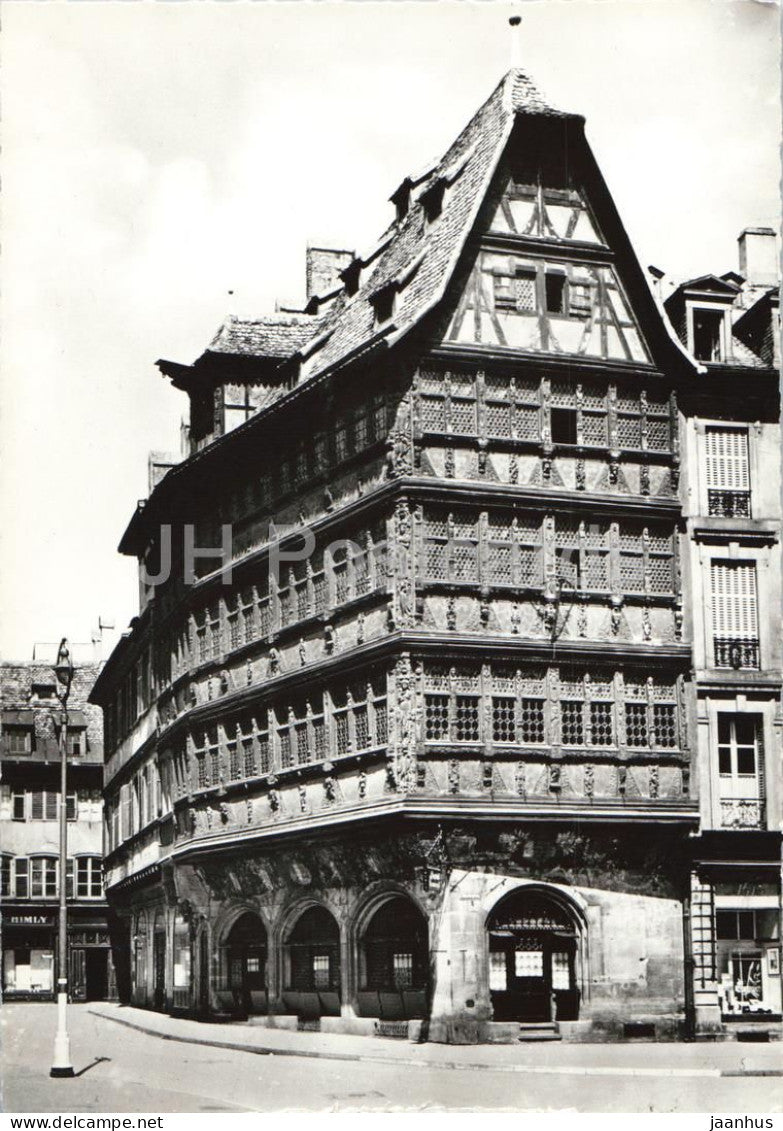 Strasbourg - Maison Kammerzell - Kammerzell House - 116 - old postcard - France - unused - JH Postcards