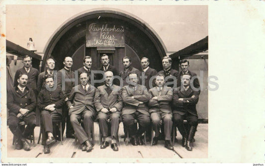Fleischbeschau Kurs Oktober 1935 - meat inspection course - group photo - old postcard - 1935 - Austria - JH Postcards