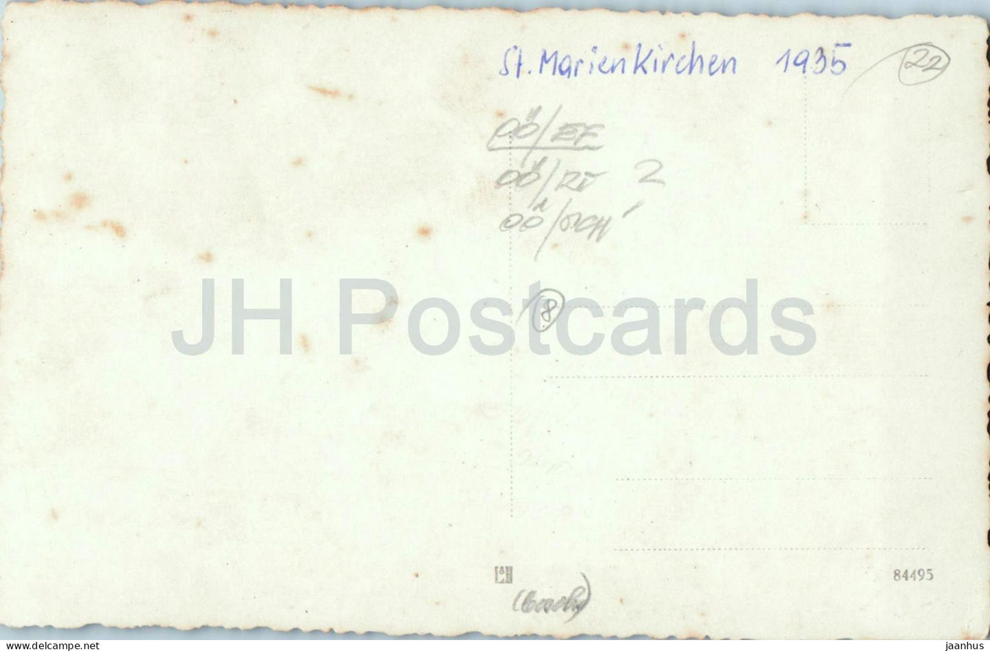 Fortbildungsschule St. Marienkirchen 1934 1935 - school - group photo - old postcard - 1935 - Austria - used