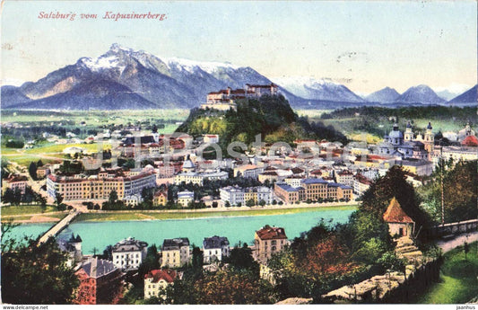 Salzburg vom Kapuzinerberg - Nr. 11358 - old postcard - 1930 - Austria - used - JH Postcards