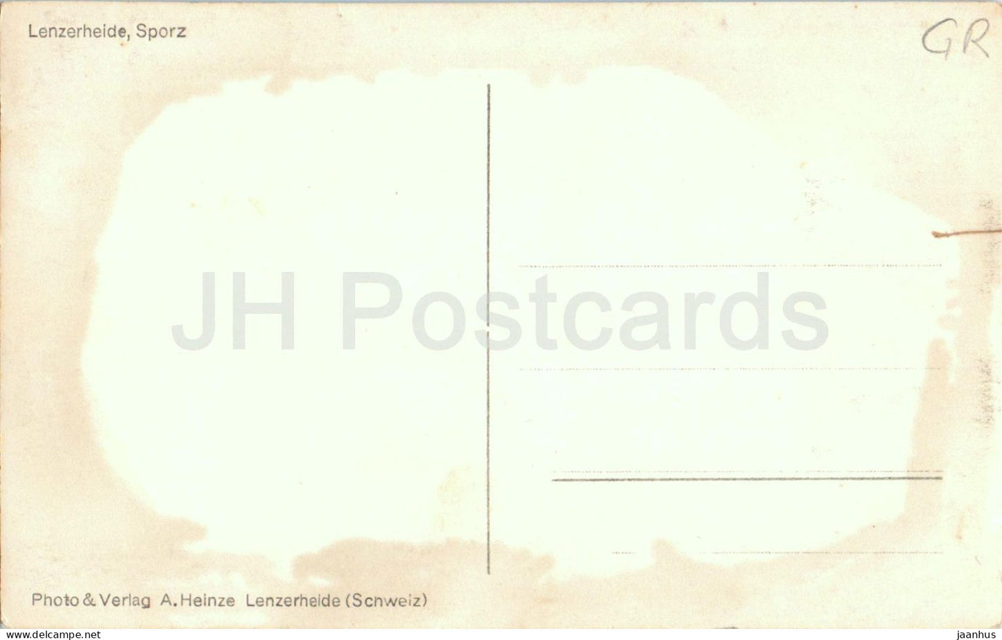 Lenzerheide - Sporz - vue d'un village alpin - carte postale ancienne - Suisse - non utilisée 