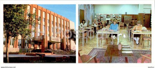 Tyumen - regional scientific library - 1986 - Russia USSR - unused - JH Postcards